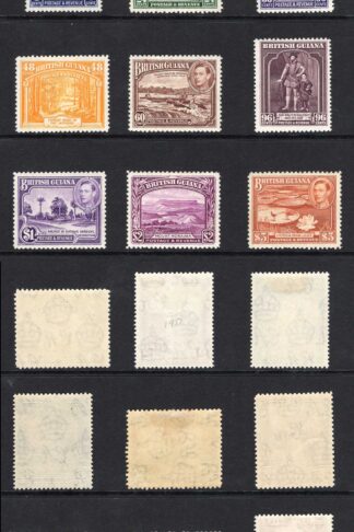 British Guiana SG308/19 1938 Set of 12 M/M Cat 120 pounds