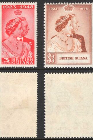 British Guiana SG322/3 1948 Silver Wedding Set M/M Cat 25.10 pounds