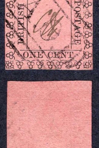British Guiana 1c on magenta forgery