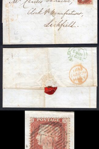 SG26 Penny Star (NA) Wmk Large Crown Perf 16 on cover Cat 240 pounds