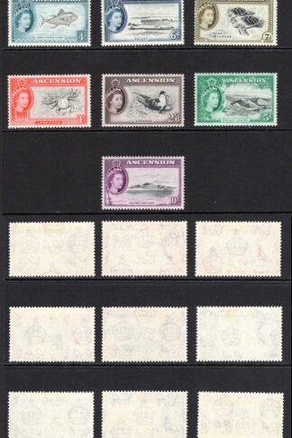 Ascension SG57/69 1956 Set of 13 M/M Cat 160 pounds