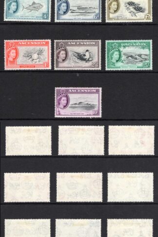 Ascension SG57/69 1956 Set of 13 M/M Cat 160 pounds