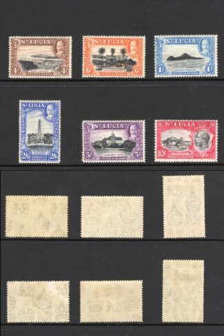 St Lucia SG113/24 Centenary Set of 12 M/M Cat 110 pounds
