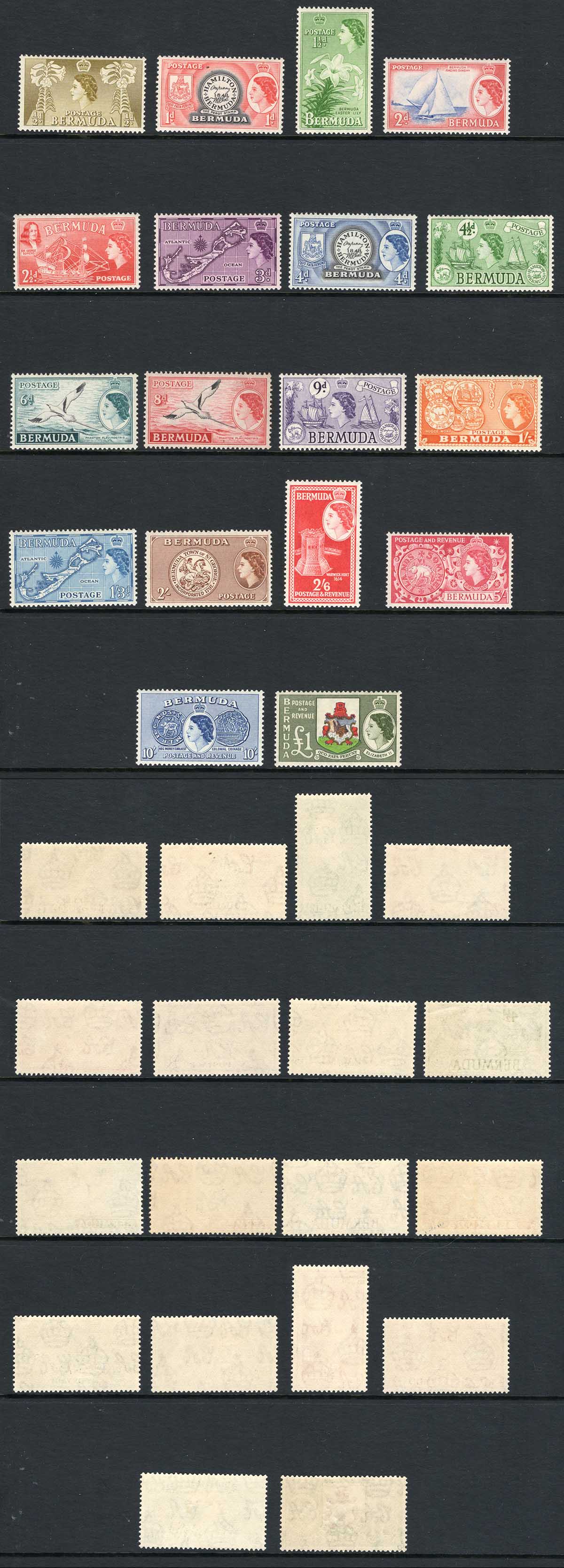Bermuda SG135/50 Set of 18 M/M Cat 120 pounds