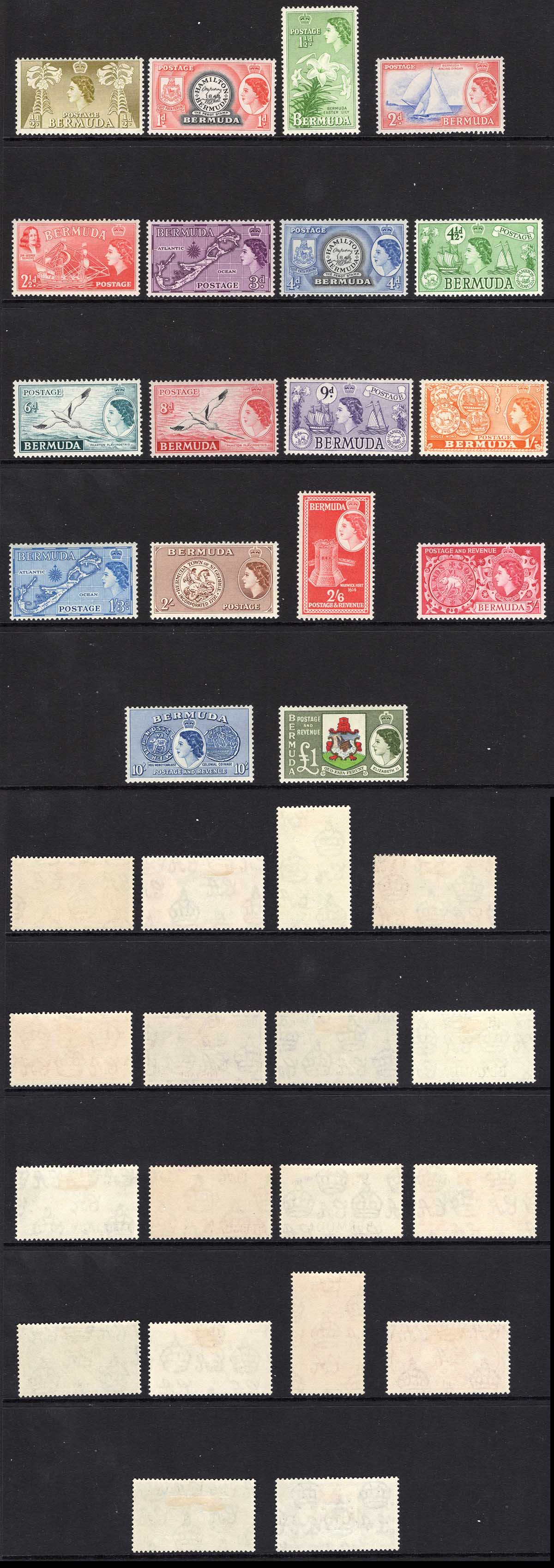 Bermuda SG135/50 Set of 18 M/M Cat 120 pounds