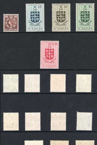 St Lucia SG171/184 Set of 13 M/M Cat 22 pounds