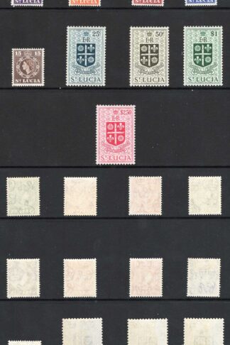 St Lucia SG171/184 Set of 13 M/M Cat 22 pounds