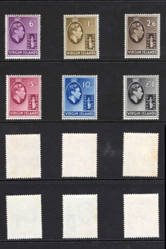 Virgin Is SG110a/21 Set of 12 U/M (some toning) M/M Cat 80 pounds