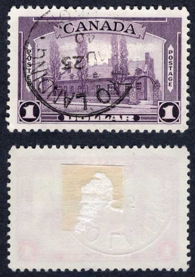 Canada SG367 One Dollar Violet used Cat 20 pounds