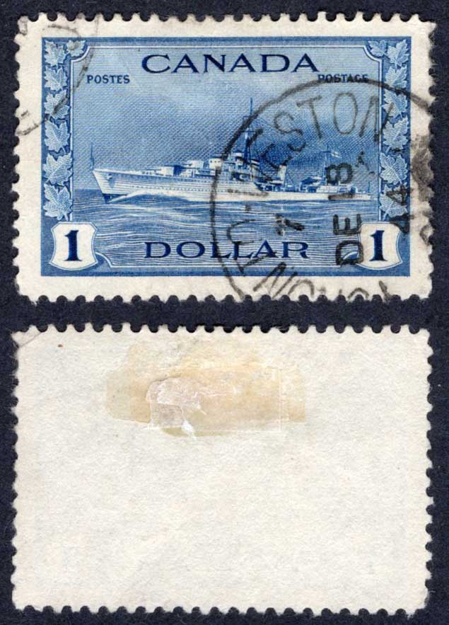 Canada SG388 One Dollar Blue used Cat 18 pounds