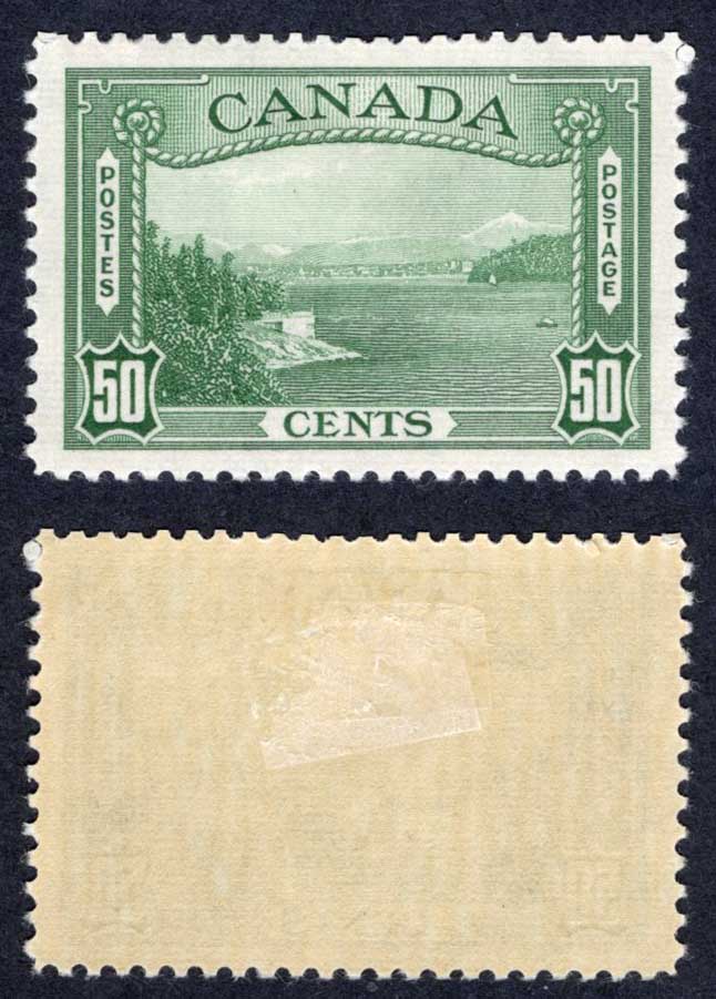 Canada SG366 50c green M/M Cat 50 pounds