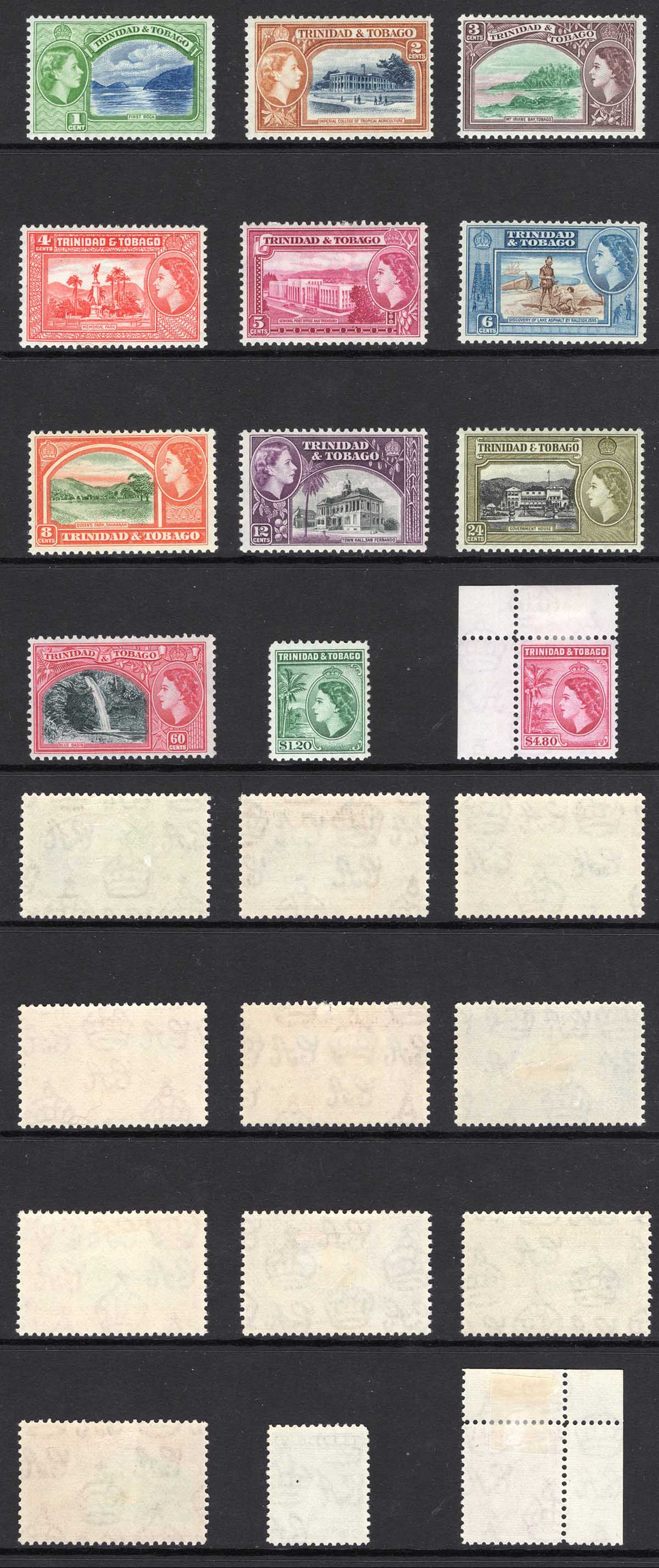 Trinidad and Tobago SG267/78 set of 12 M/M Cat 48 pounds