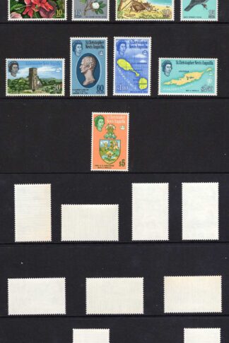 St Kitts Nevis SG129/44 Set of 16 U/M Cat 45 pounds