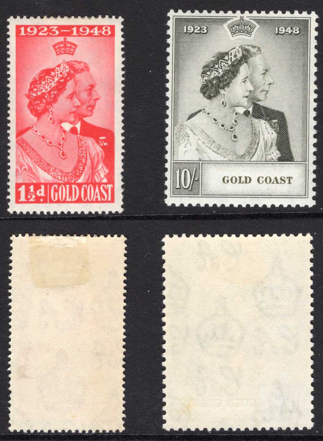Gold Coast SG147/8 1948 Silver Wedding M/M Cat 38.3 pounds