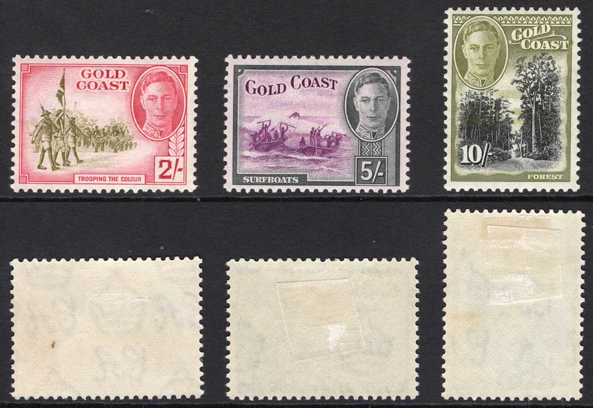 Gold Coast SG144/6 1948 High Values M/M Cat 83 pounds
