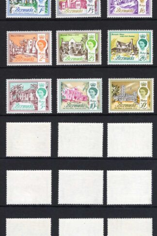 Bermuda SG163/79 1962 Set wmk Upright (10d wmk sideways) U/M