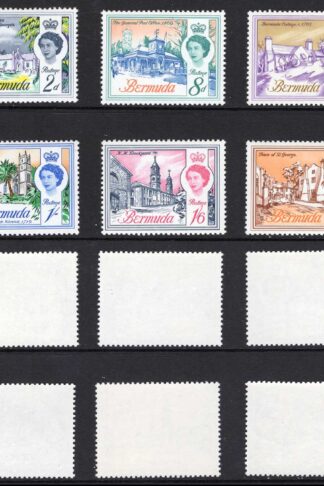 Bermuda SG195/200 set with Wmk Sideways U/M Cat 20 pounds