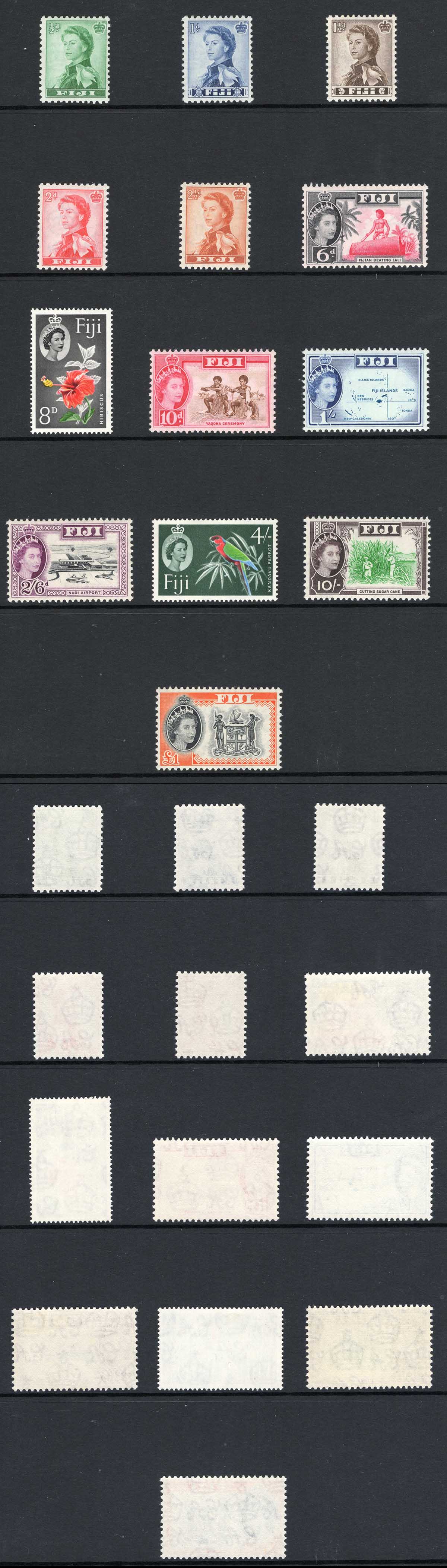 Fiji SG298/310 Set M/M Cat 50 pounds