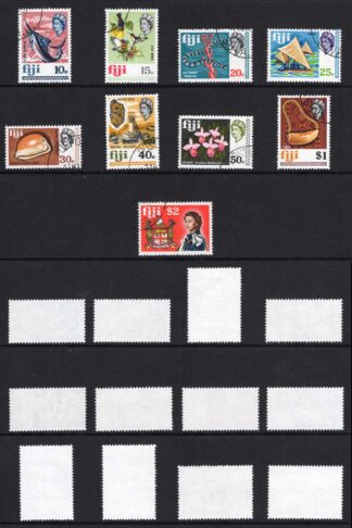 Fiji SG391/407 Set of 17 used Cat 17 pounds