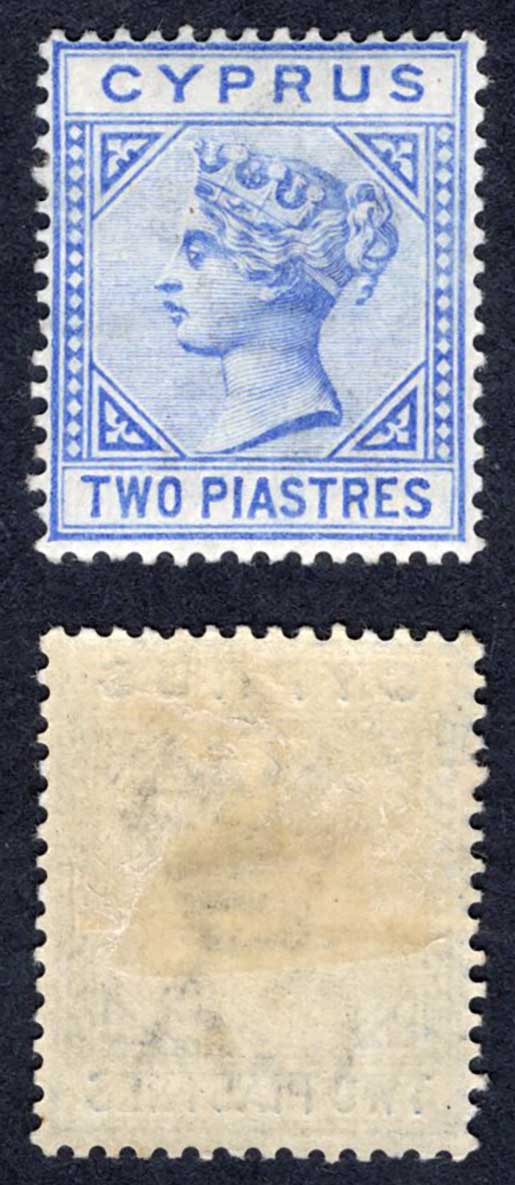 Cyprus SG34 2pi Ultramarine Wmk CA Die II M/M Cat 22 pounds