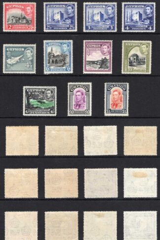 Cyprus SG151/63 1938Set of 19 M/M Cat 250 pounds