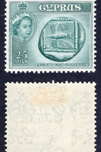 Cyprus SG179a 25m Greenish Blue U/M Cat 32 pounds