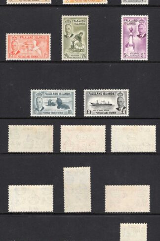 Falkland Is SG172/85 1952 Set of 14 Fine M/M (top 3 values U/M) Cat 190 pounds