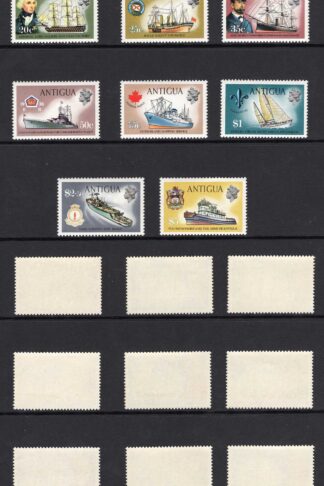 Antigua SG269/85 Ships set of 17 U/M Cat 40 pounds