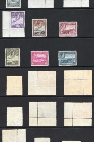 Antigua SG98/109 KGVI Set U/M (10/- mark on one perf) Cat 130 pounds