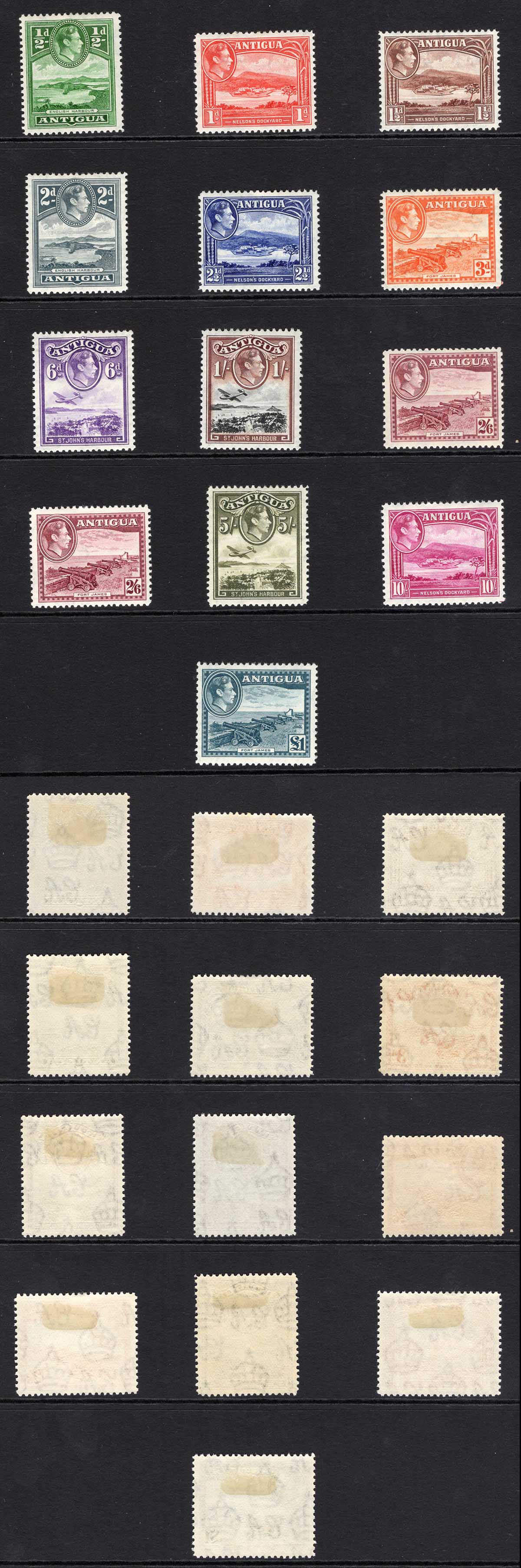 Antigua SG98/109 Set of 12 M/M Cat 130 pounds