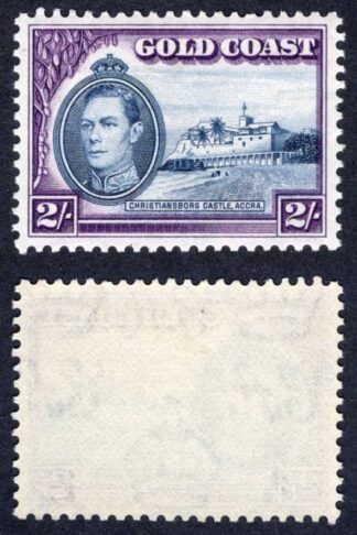 Gold Coast SG130 2/- KGVI 1d Perf 12 M/M Cat 65 pounds