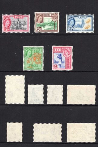 Fiji SG280/95 1954 Set U/M except 10/- m/m M/M Cat 95 pounds