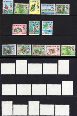 Dominica SG162/78 and SG200/4 Both Wmk Sets M/M Cat 64 pounds