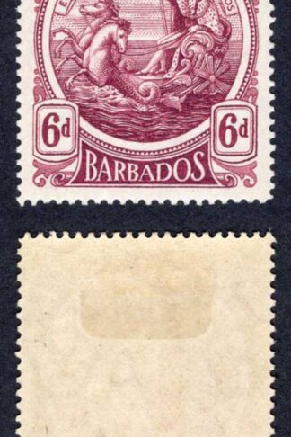 Barbados SG188 6d Purple M/M Cat 16 pounds