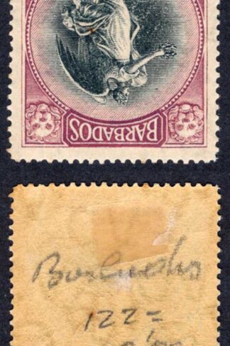 Barbados SG206w 3d Wmk Mult CA Inverted M/M (toned) Cat 35 pounds