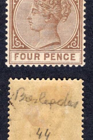 Barbados SG98 4d Pale brown M/M Cat 35 pounds