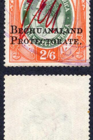 Bechuanaland BF45 2/6 2 line opt BF price 35 pounds