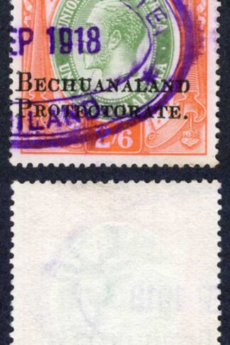 Bechuanaland BF45 2/6 2 line opt BF price 35 pounds