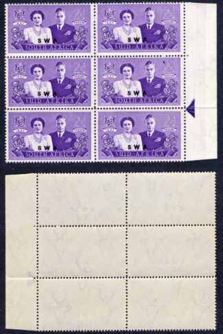 South West Africa SG135a Royal Visit 2d Variety Bird on 2 U/M Cat 10+ pounds