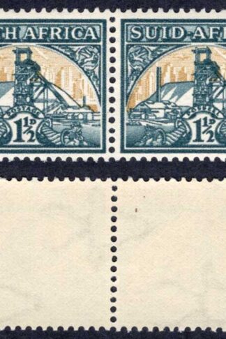 South Africa SG87 1 1/2d Gold Mine Waffle Print U/M