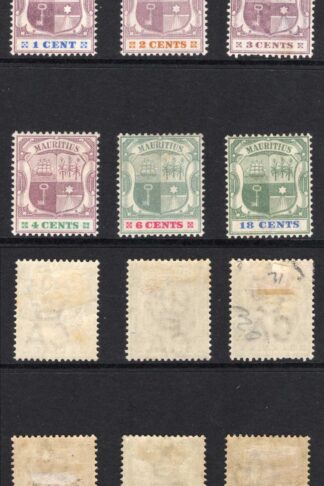 Mauritius SG127/32 1895 Set of 6 M/M Cat 48 pounds