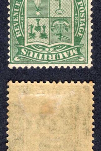 Mauritius SG210w 4d Green Wmk Script INVERTED M/M Cat 100 pounds