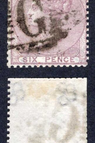 Gibraltar SGZ42 6d with a G pmk (clipped perfs) Cat 50 pounds