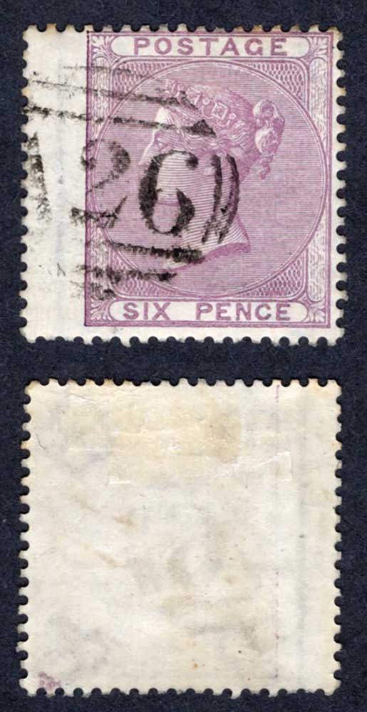 Gibraltar SGZ42 6d with a A26 pmk Cat 50 pounds