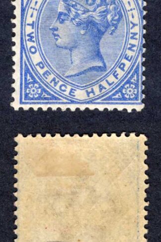 Gibraltar SG11 2 1/2d Blue Wmk CA M/M (toned) Cat 90 pounds