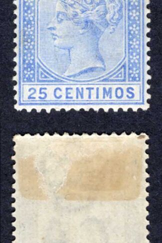 Gibraltar SG26 25c Ultramarine M/M Cat 28 pounds