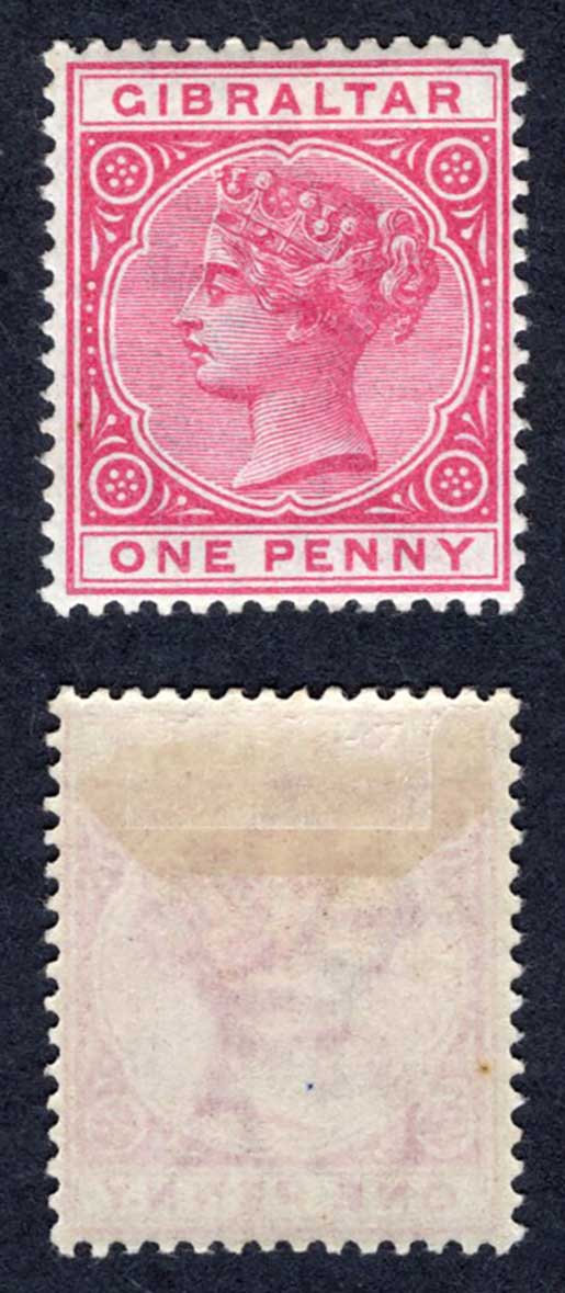 Gibraltar SG40 1d Carmine M/M Cat 14 pounds