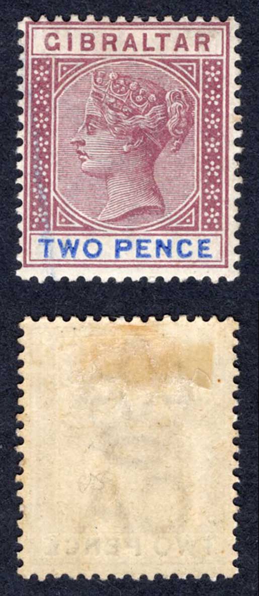 Gibraltar SG41 2d Brown purple and ultramarine M/M Cat 30 pounds