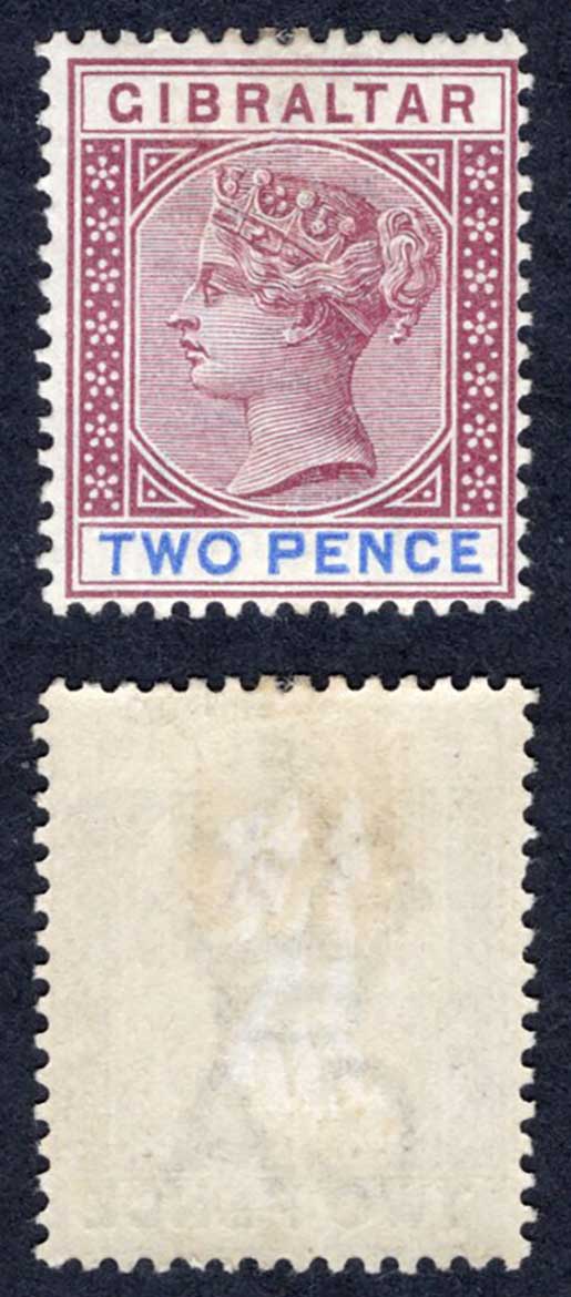 Gibraltar SG41 2d Brown purple and ultramarine M/M Cat 30 pounds