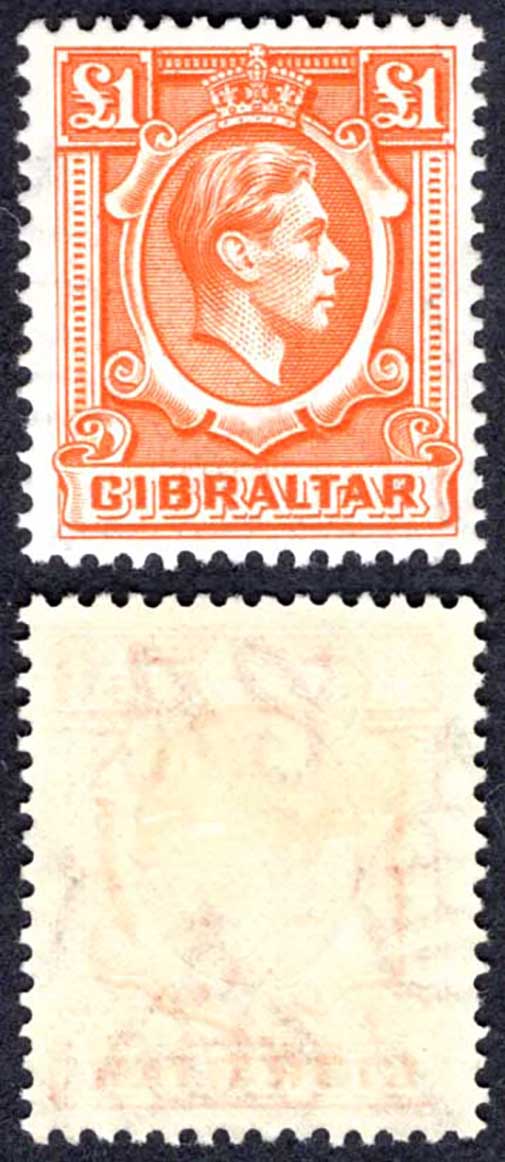 Gibraltar SG131 One Pound M/M Cat 45 pounds